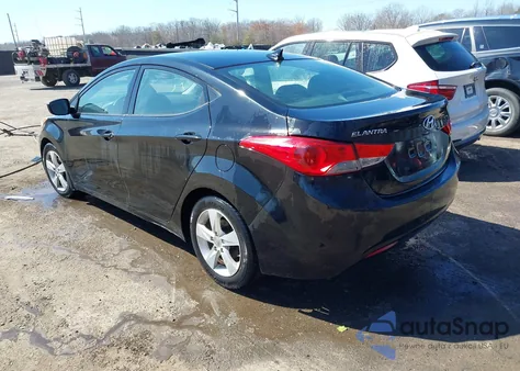 2013 Hyundai Elantra Gls from USA, damaged, VIN 5NPDH4AE5DH319804